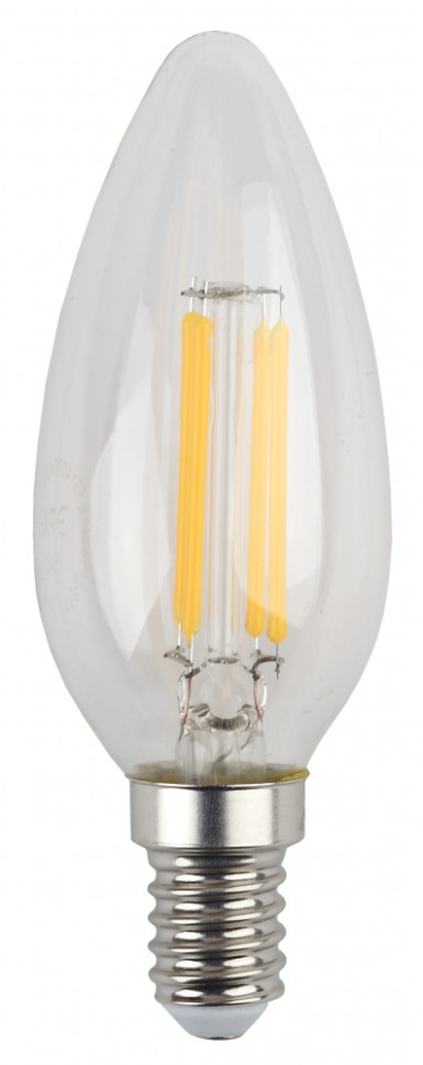 Лампа светодиодная филаментная ЭРА E14 5W 4000K прозрачная F-LED B35-5W-840-E14 Б0043449 - фото 4