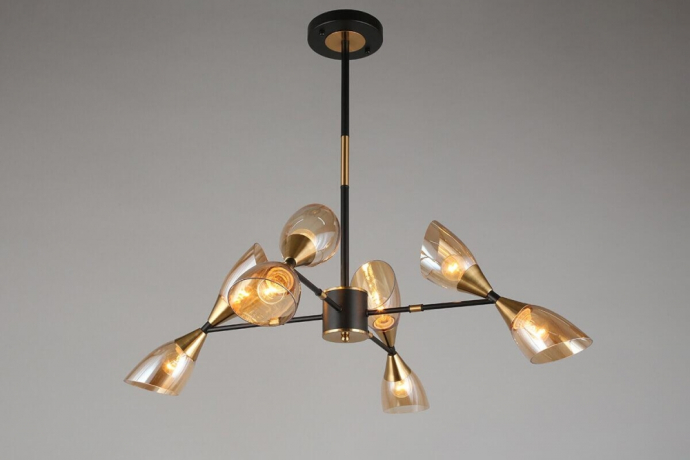 Люстра на штанге Omnilux Onno с Алисой OML-66807-08-A 