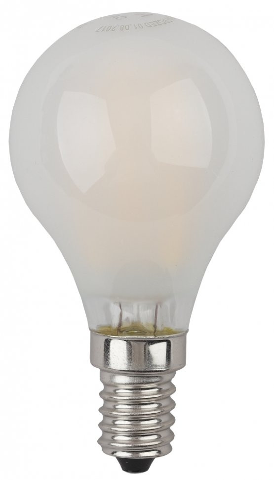 Филаментная светодиодная лампа Е14 7W 2700К (теплый) Эра F-LED P45-7W-827-E14 frost (Б0027956) - фото 3