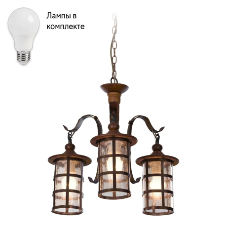 Люстра подвесная с Led лампочками в комплекте Velante 588-703-03+Lamps 