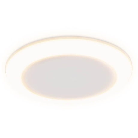 Встраиваемый cветодиодный светильник с регулируемым крепежом и подсветкой Ambrella light Downlight DCR305 