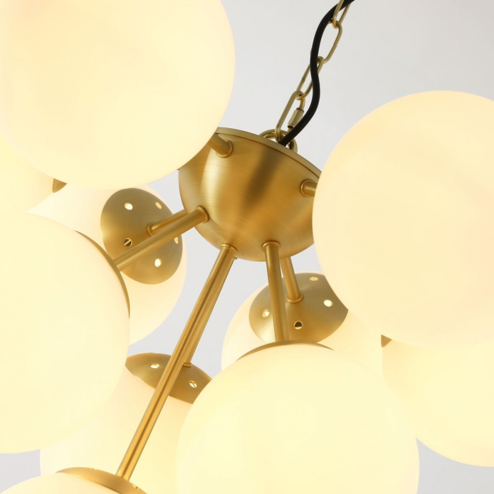 Люстра с лампочками, подвесная, комплект от Lustrof. №279801-617107, цвет золото - фото 2