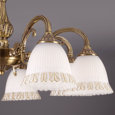 Люстра на штанге Eurosvet Campina 60107/8 античная бронза 