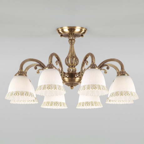 Люстра на штанге Eurosvet Campina 60107/8 античная бронза 