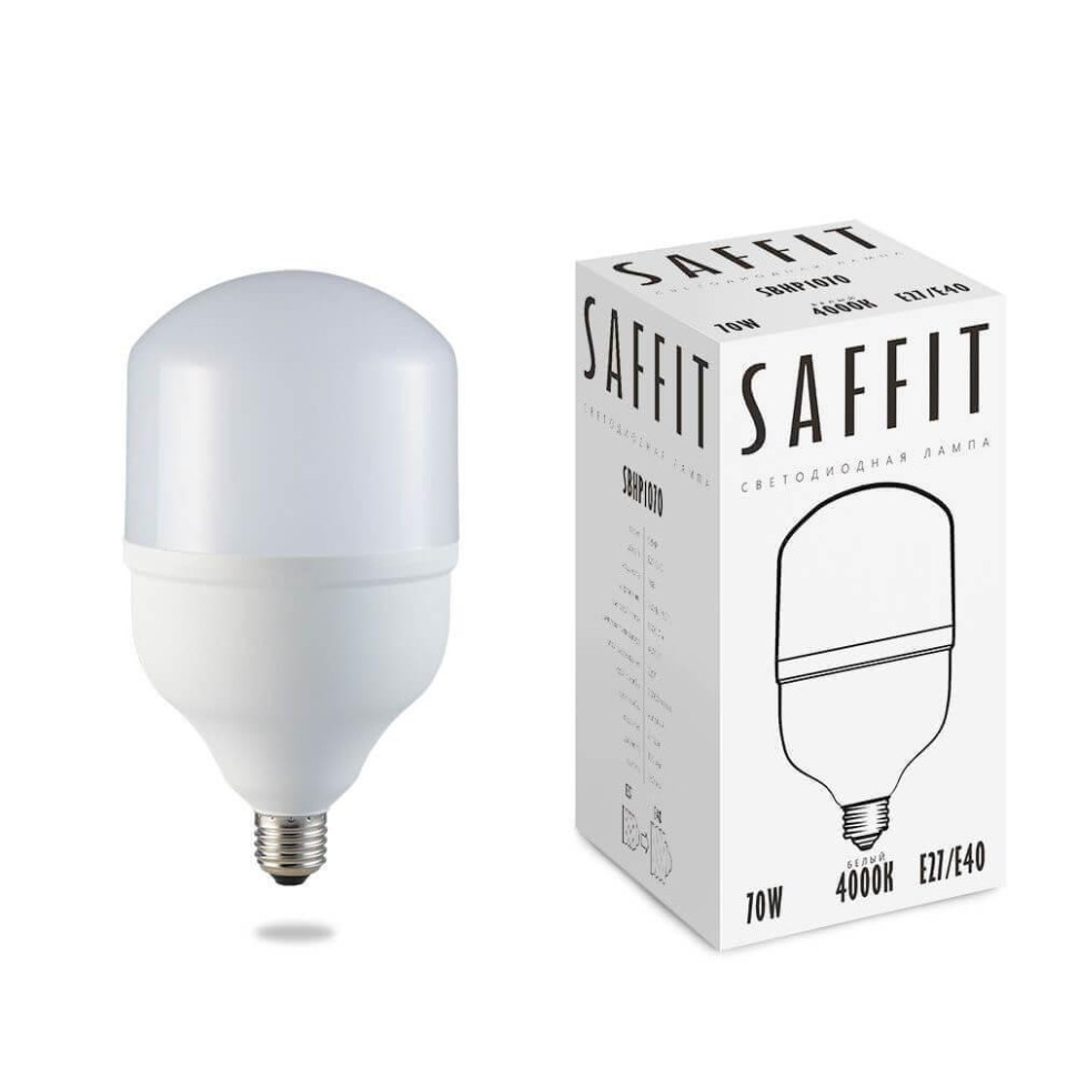 Светодиодная промышленная лампа E27-E40 70W 4000K (белый) Saffit SBHP1070 55098