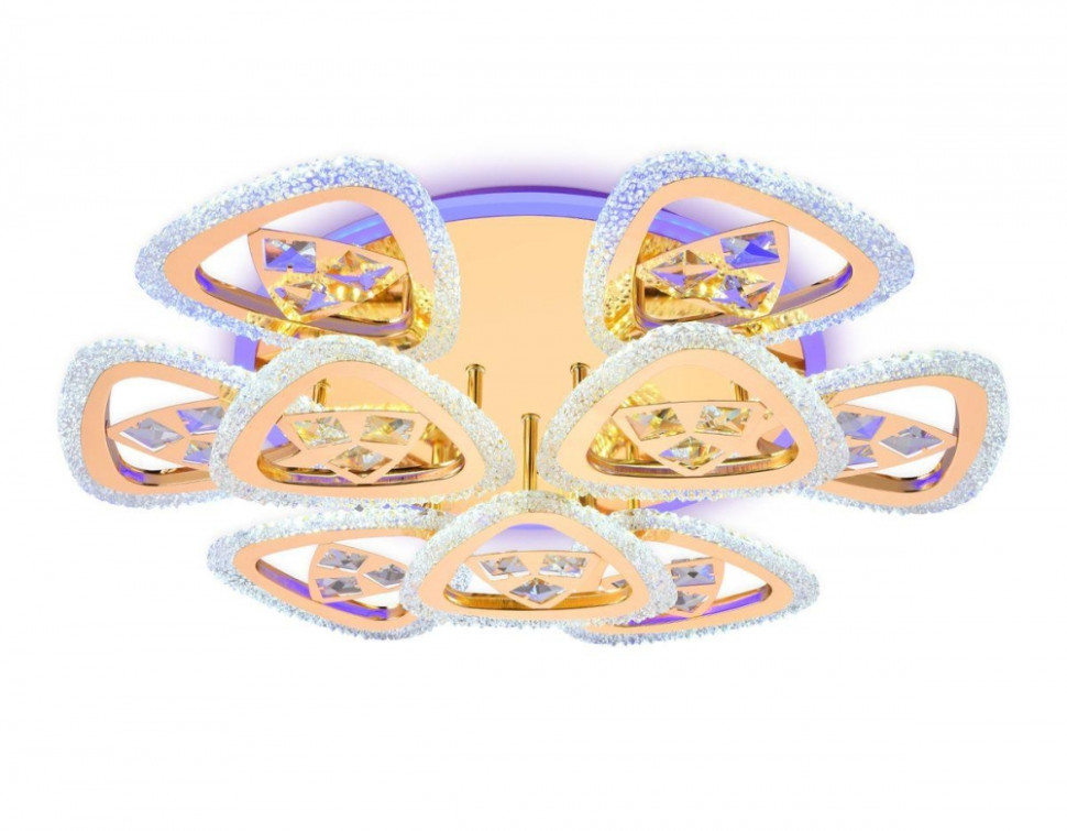 Потолочная диммируемая люстра с пультом ДУ Ambrella light FA2923 GD, цвет золото - фото 3
