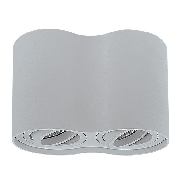 052029 Светильник точечный накладной под заменяемые галогенные или LED лампы Lightstar Binoco, цвет серый - фото 1