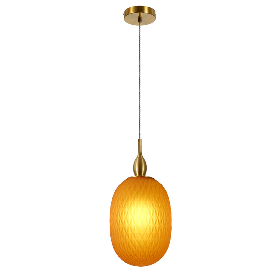 Подвесной светильник с LED лампой. Комплект от Lustrof №649066-709335, цвет латунь