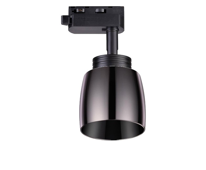 Поворотный светильник с плафоном для однофазного шинопровода Novotech 370608+370612