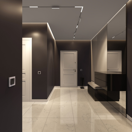 Перекрестный переключатель двухклавишный (чёрный матовый) Werkel 404829