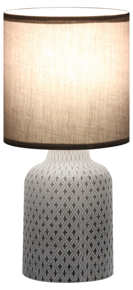 Настольная лампа Rivoli Sabrina D7043-502 (Б0053464), цвет серый - фото 1