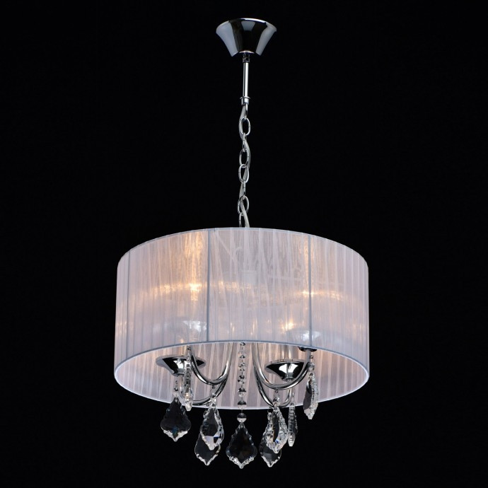 Подвесная люстра со светодиодными лампочками E14, комплект от Lustrof. №178547-667989, цвет хром - фото 2