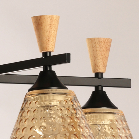 Люстра на штанге с лампочками DeMarkt 635015605+Lamps 