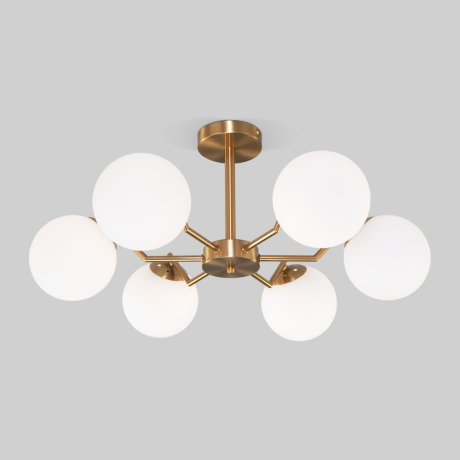 Люстра на штанге Eurosvet Frost 70154/6 латунь 