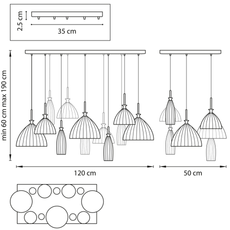 810223 Подвесная люстра Lightstar с поддержкой Маруся Simple light 810 