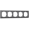 Рамка на 5 постов Werkel Stark (графит матовый) W0051864