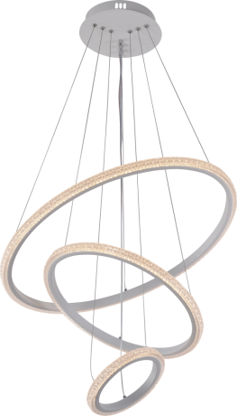 Подвесная диммируемая люстра с пультом ДУ Profit Light 6388/3 WHT 120W 