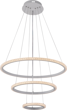 Подвесная диммируемая люстра с пультом ДУ Profit Light 6388/3 WHT 120W 