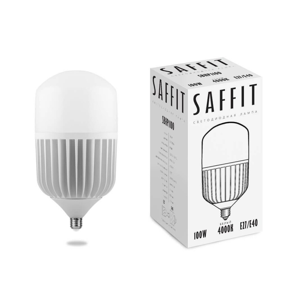 Светодиодная промышленная лампа E27-E40 100W 4000K (белый) Saffit SBHP1100 55100