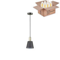 Подвесной светильник с лампочкой Lumion Marcus 3638/1+Lamps E14 Свеча