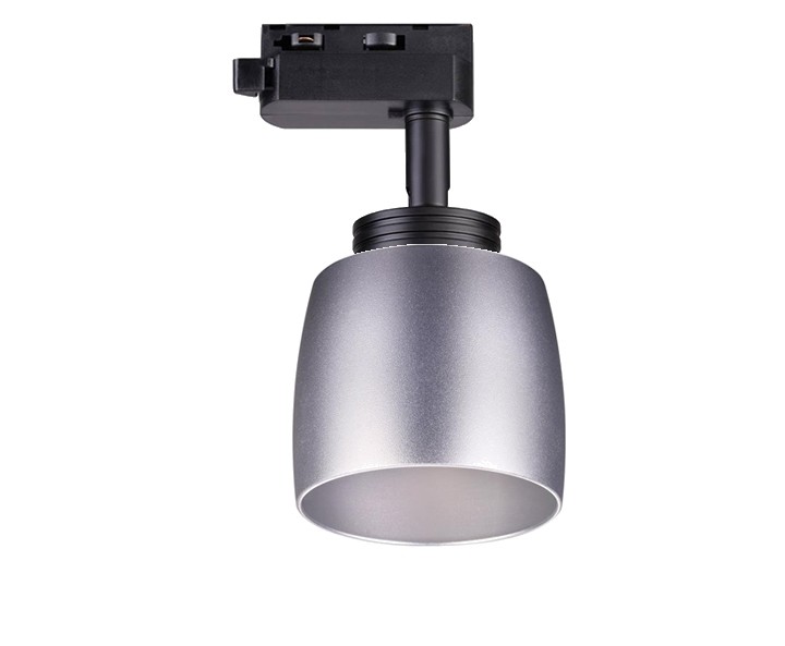Поворотный светильник с плафоном для однофазного шинопровода Novotech 370608+370611