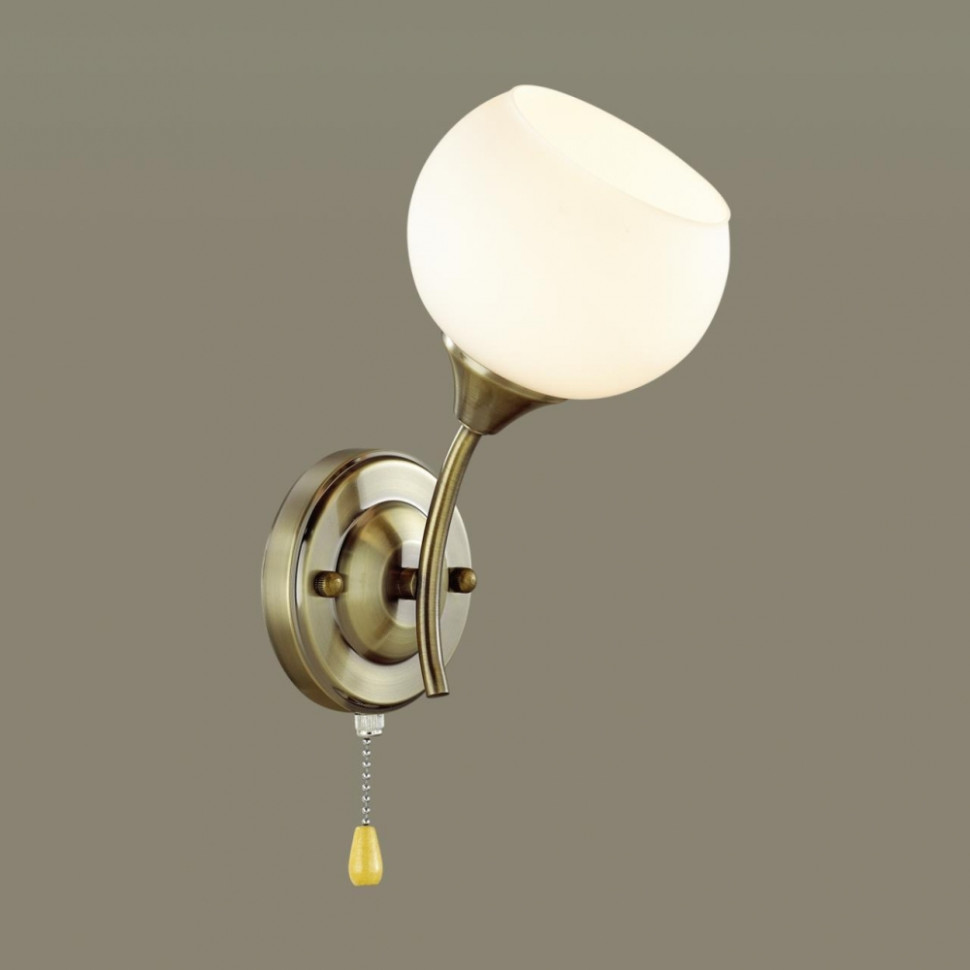 Бра со светодиодной лампочкой E27, комплект от Lustrof. №266931-642519, цвет античная бронза - фото 4