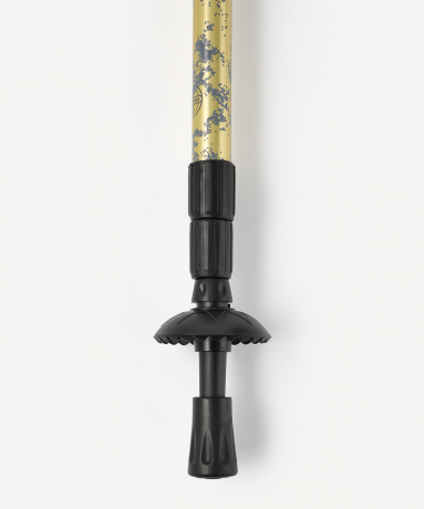 Нарушена упаковка!  <772205> Треккинговые палки Travel Pacemaker, 65-135 см, 3-секционные, светло-серый/лайм Berger ЦБ-00004475