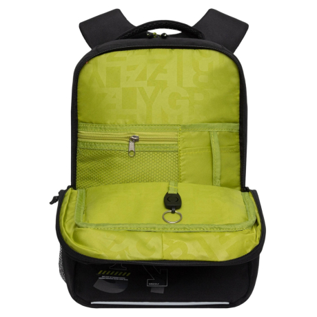 Нарушена упаковка!  <796740> Рюкзак GRIZZLY школьный, анатомическая спинка, 2 отделения, для мальчиков, "MOVING FORWARD", 39х26х19 см, RB-456-5/2 (274168)