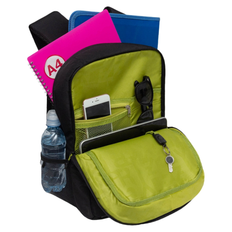 Нарушена упаковка!  <796740> Рюкзак GRIZZLY школьный, анатомическая спинка, 2 отделения, для мальчиков, "MOVING FORWARD", 39х26х19 см, RB-456-5/2 (274168)