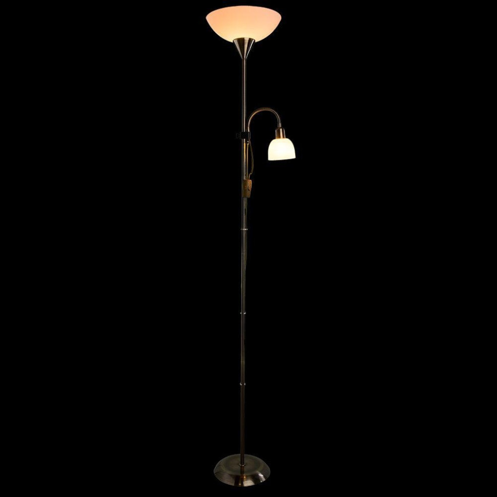 Торшер для чтения в наборе с Led лампами. Комплект от Lustrof №19506-708046, цвет античная бронза - фото 3