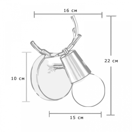 Бра Imperiumloft DEER DEER01