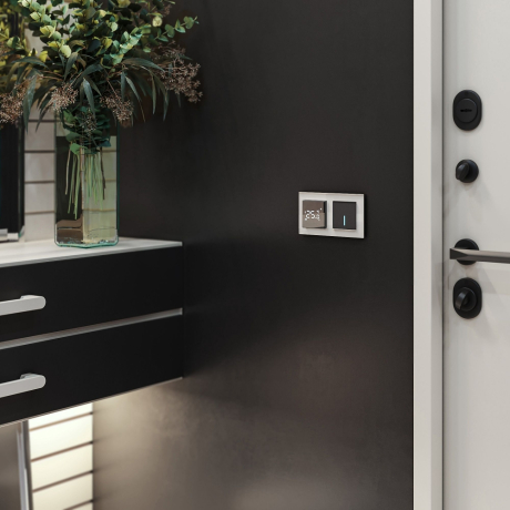 Выключатель одноклавишный сенсорный с управлением по Wi-Fi (черный) Werkel 300522