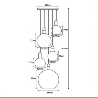 Подвесной светильник Lucide Julius 34438/05/65