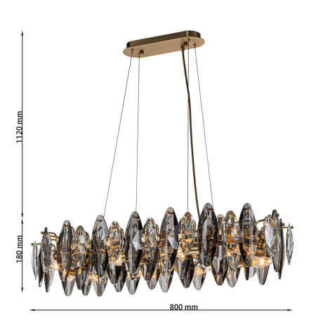 Подвесная люстра Favourite Glans 4303-8PC 