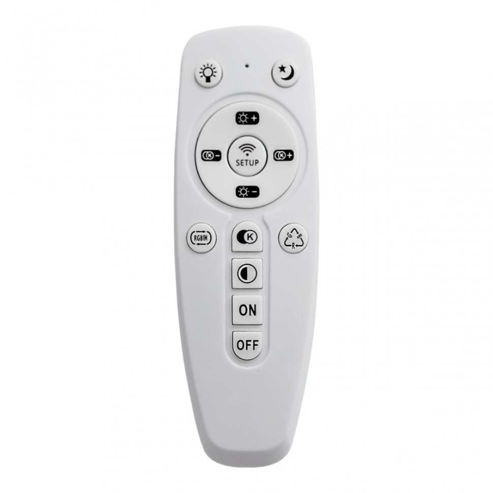 Настенно-потолочный светодиодный диммируемый светильник с Bluetooth и пультом ДУ Sonex Button RGB 3041/DL, цвет белый 3041/DL - фото 3