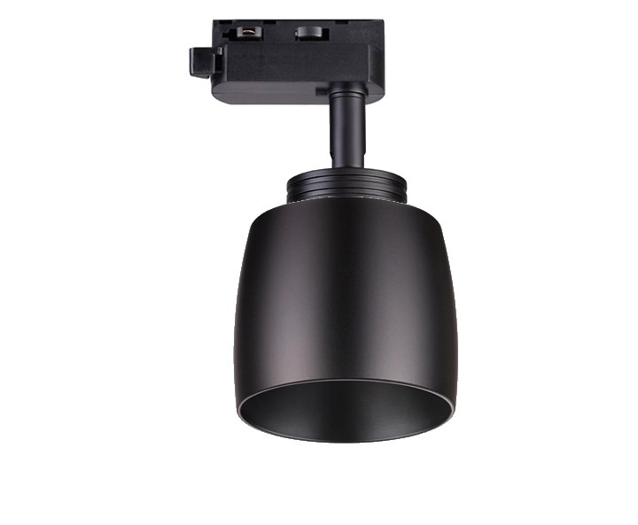 Поворотный светильник с плафоном для однофазного шинопровода Novotech 370608+370610
