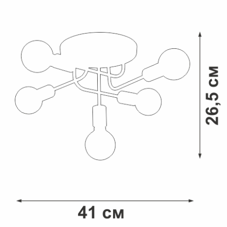 Потолочная люстра Vitaluce V3998-8/5P 