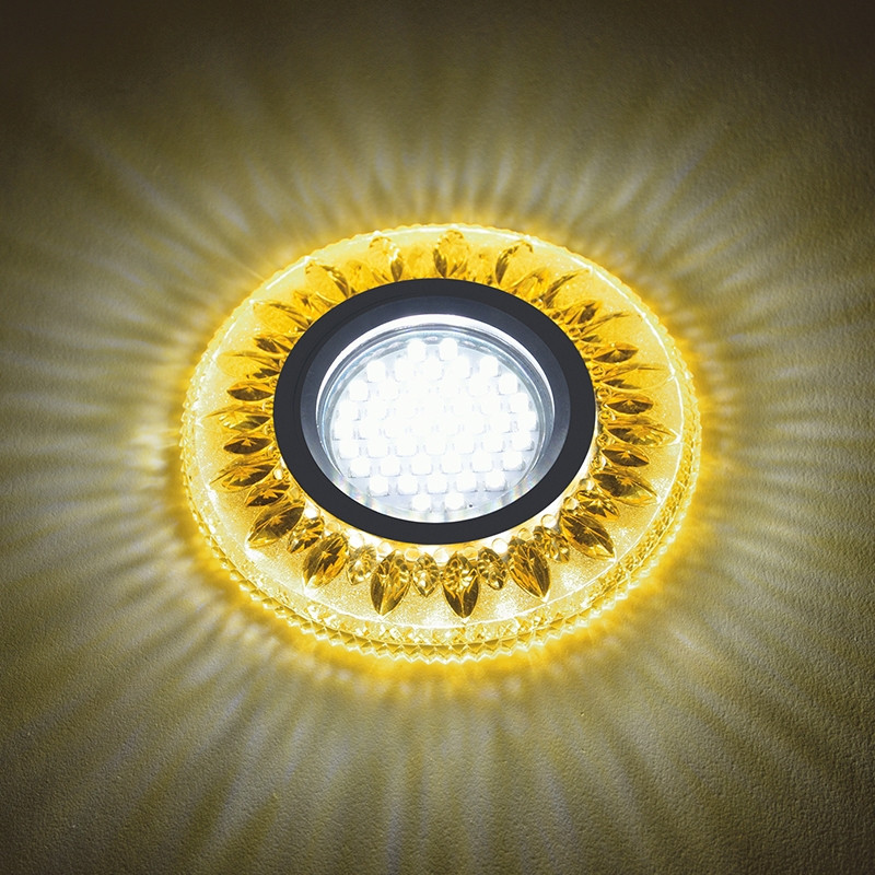 Встраиваемый светильник с подсветкой Fametto Luciole DLS-L141 Gu5.3 Glassy/Gold UL-00003878, цвет хром DLS-L141 GU5.3 GLASSY/GOLD - фото 2