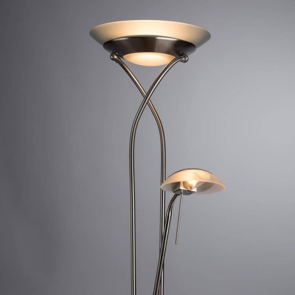 A4399PN-2SS Торшер с диммером Arte Lamp Duetto, цвет матовое серебро - фото 3
