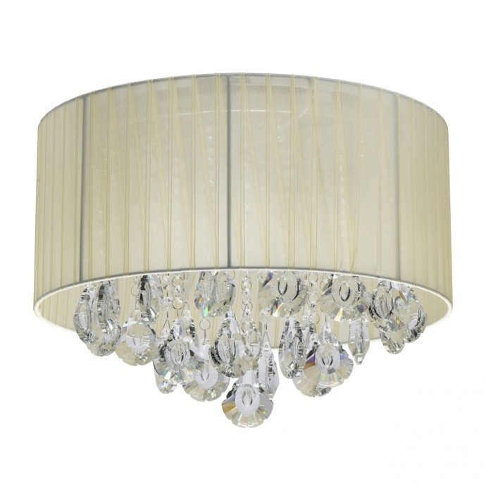 Потолочная люстра со светодиодными лампочками E14, комплект от Lustrof. №178549-667991, цвет хром