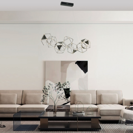 Подвесная люстра Eurosvet Uma 90368/7 черный жемчуг 