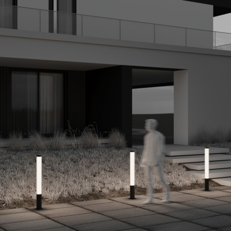 Наземный высокий светильник Maytoni Outdoor Ster O467FL-L50B3K