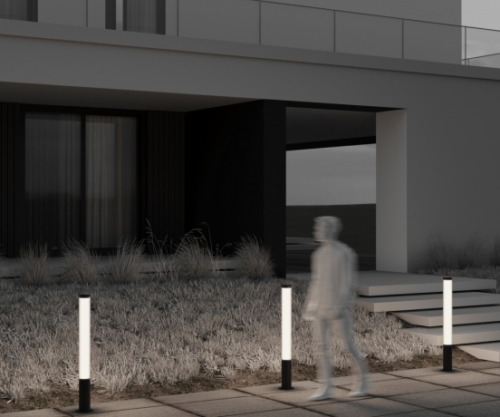 Наземный высокий светильник Maytoni Outdoor Ster O467FL-L50B3K