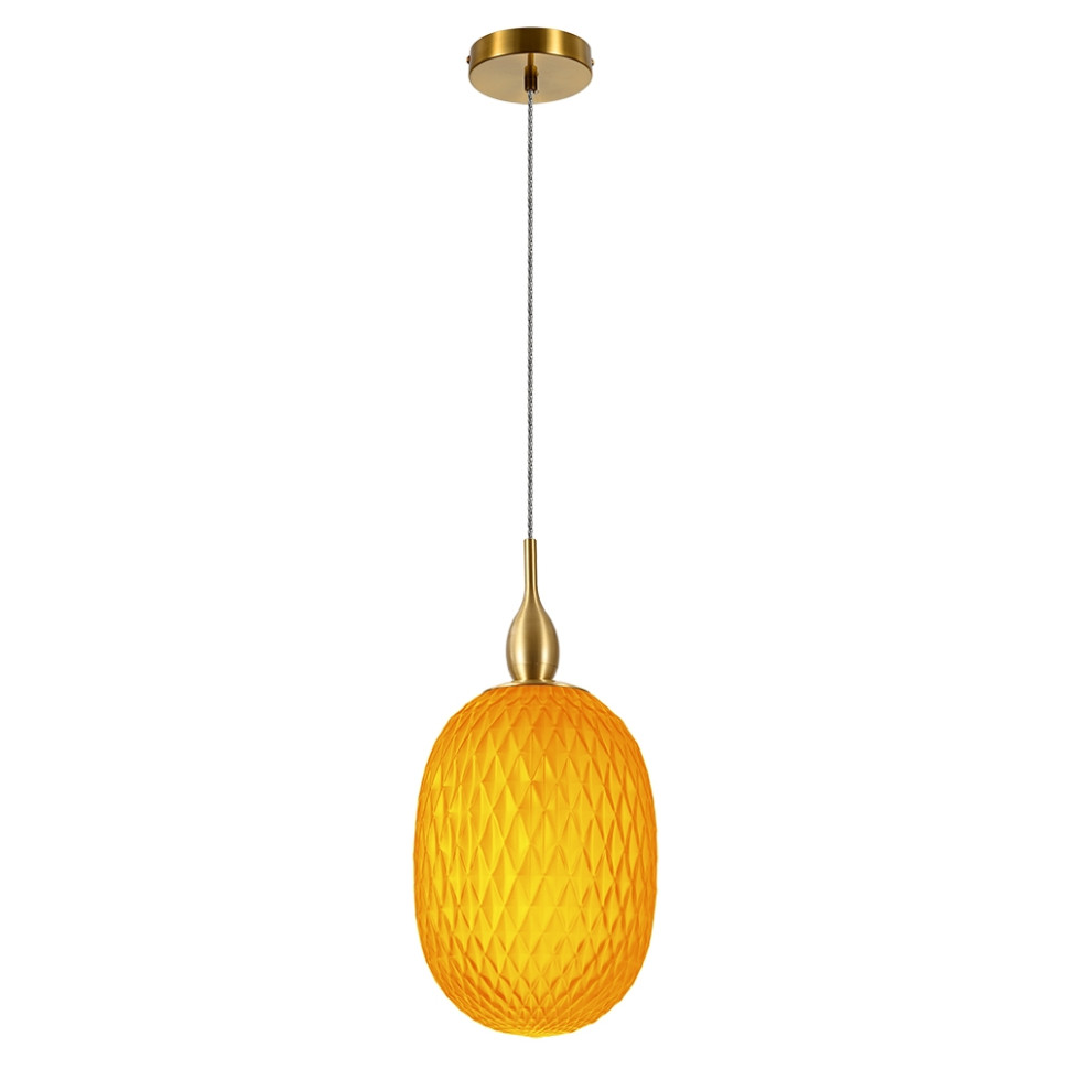 Подвесной светильник с LED лампой. Комплект от Lustrof №649069-709338, цвет латунь