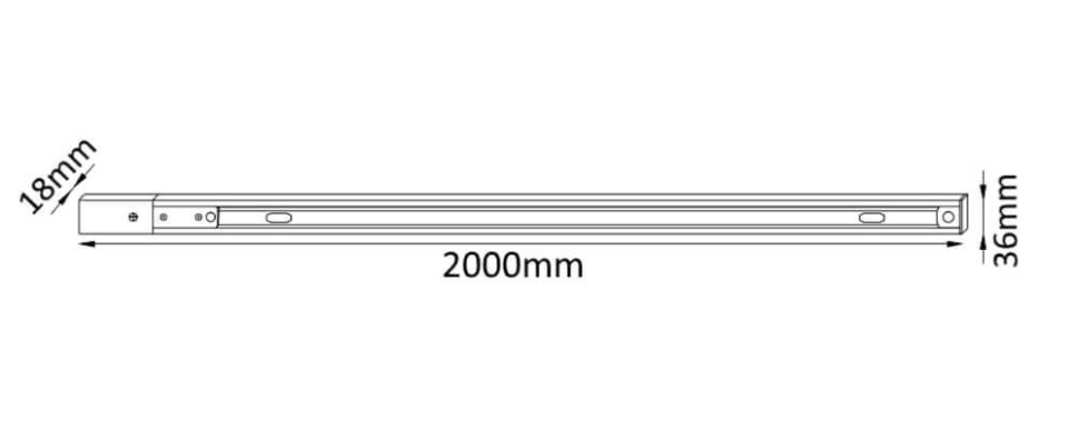 2м. Однофазный шинопровод Crystal Lux CLT 0.11 01 L2000 BL, цвет черный - фото 2