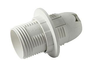 Volsten 190327 (патрон резьбовой, пластиковый с кольцом под лампу E14/220V/2A)