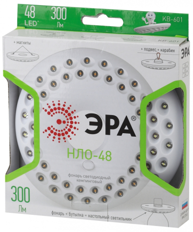 Кемпинговый светодиодный фонарь ЭРА от батареек 20x140 300 лм KB-601 163764