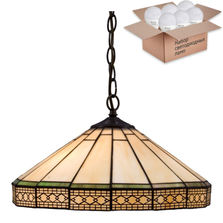 Подвесной светильник с лампочками Velante 857-806-02+Lamps E27 P45 