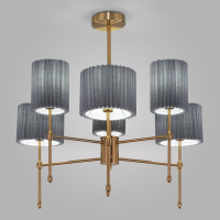 Потолочная люстра с тканевыми абажурами Eurosvet Notturno 60162/6 (a065665)