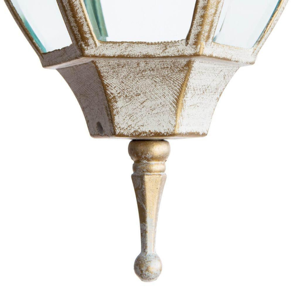 Уличный настенный светильник с лампочками. Комплект от Lustrof. №35104-616331, цвет бело-золотой - фото 2